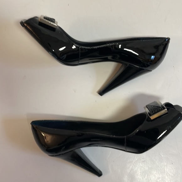 BCBGirl Black Open Toe Heels - Picture 5 of 5